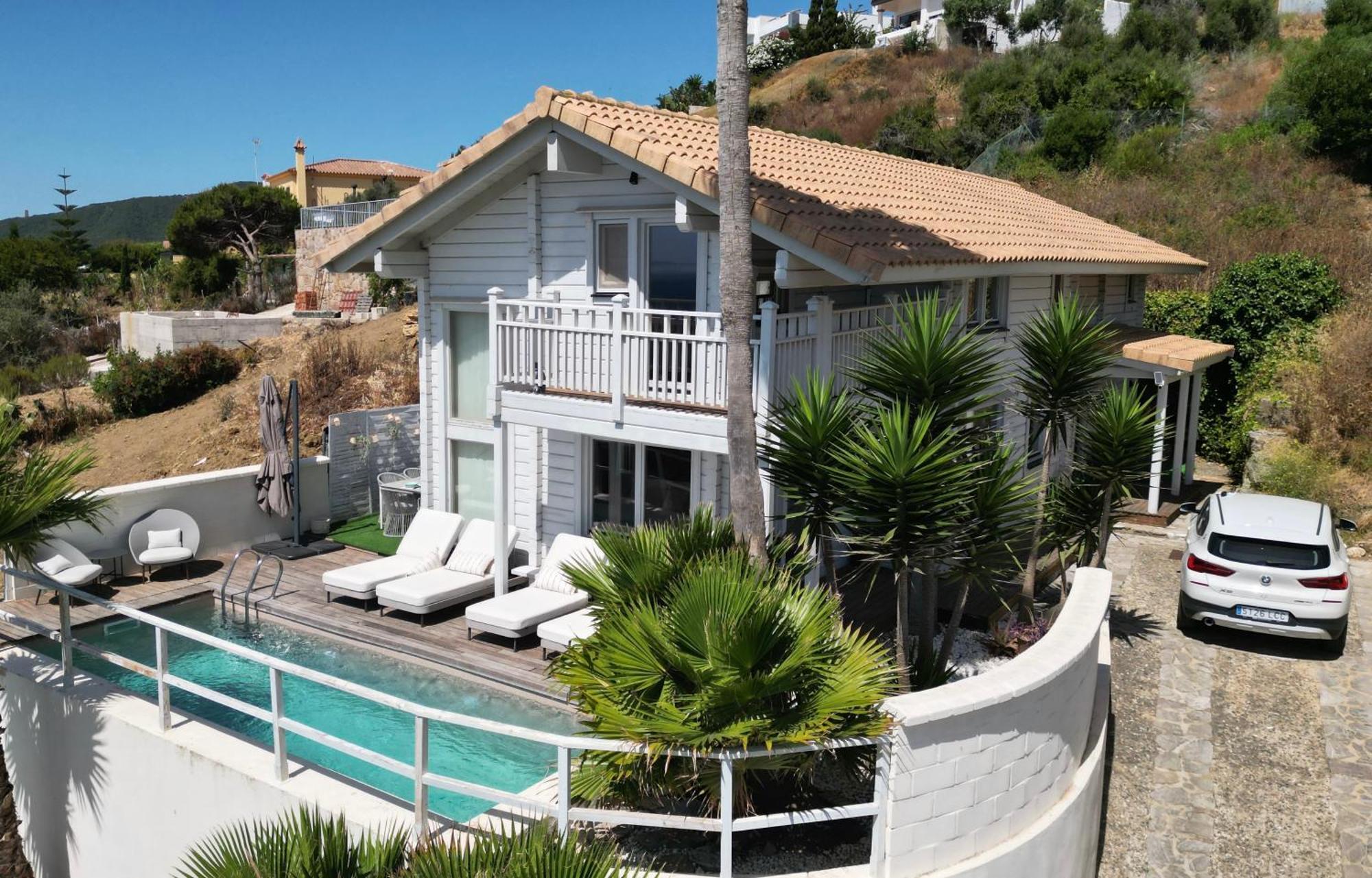 Villa ¡ Estupenda Casa Con Piscina Con Vistas Al Mar ! Algeciras Exterior foto