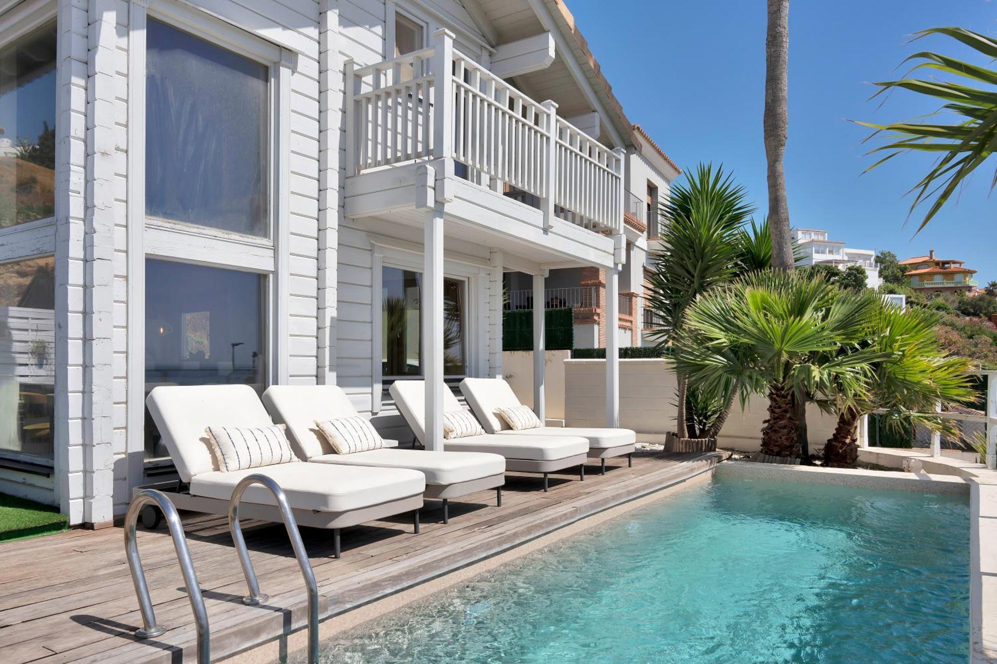 Villa ¡ Estupenda Casa Con Piscina Con Vistas Al Mar ! Algeciras Exterior foto